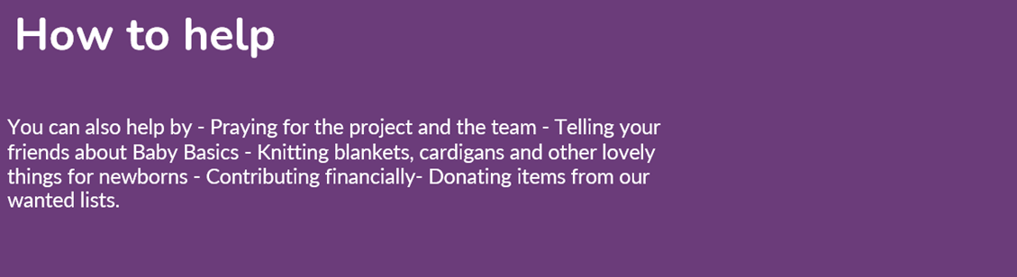 How to help